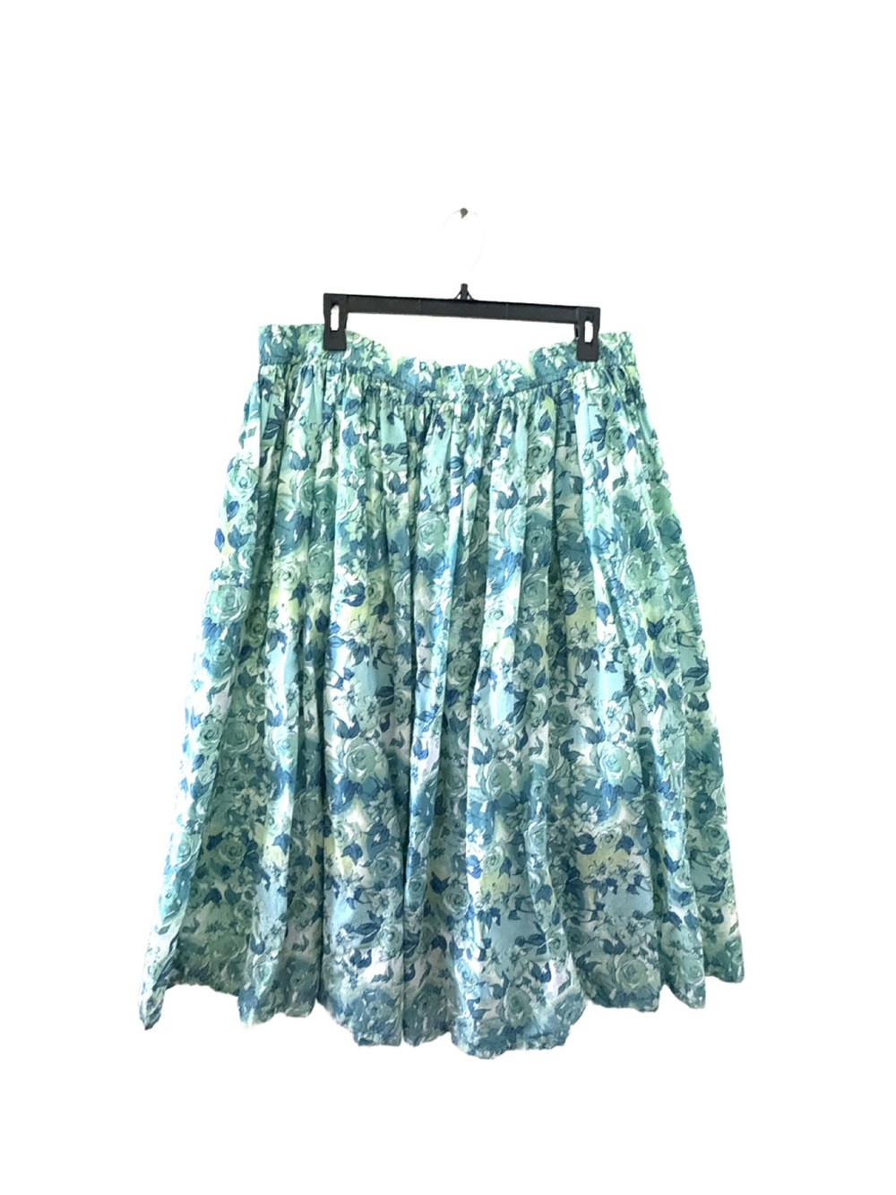Blair Blue and Green Floral Full Skirt
